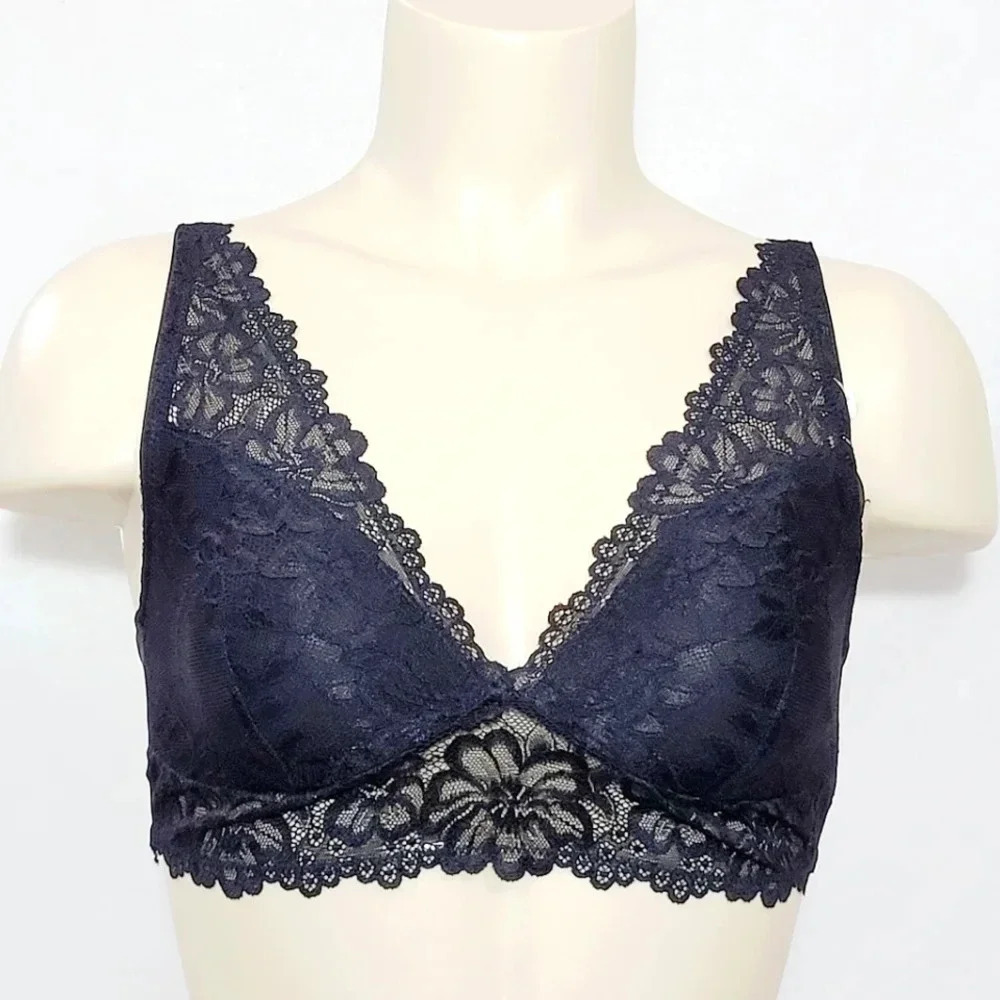 SMALL Maidenform SE1183 1183 Self Expressions Lace Halter Bralette NWT Ne